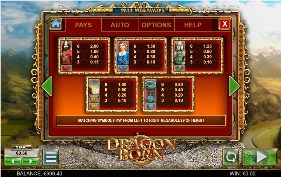 dragon born slot machine detail image 3