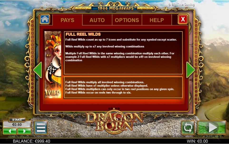 dragon born slot machine detail image 2
