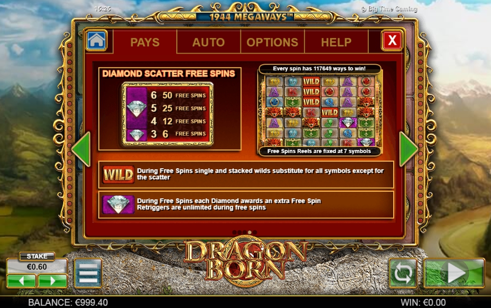 dragon born slot machine detail image 1