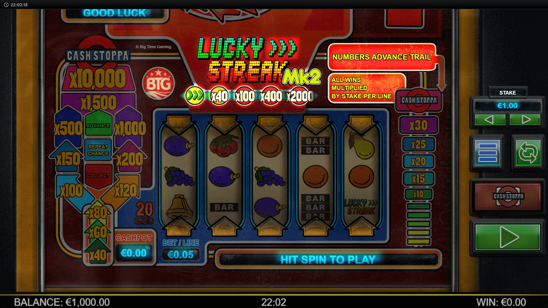 lucky streak mk2 slot machine detail image 4