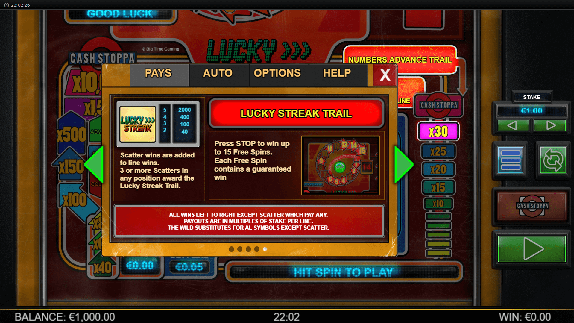 lucky streak mk2 slot machine detail image 0