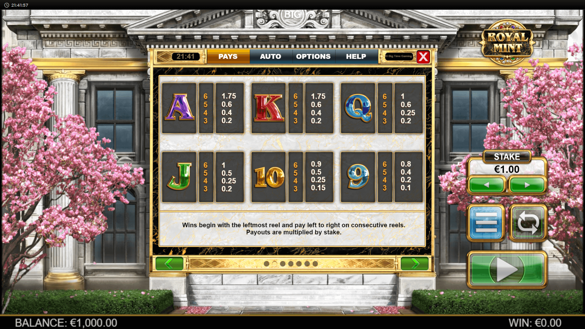 royal mint megaways slot machine detail image 0