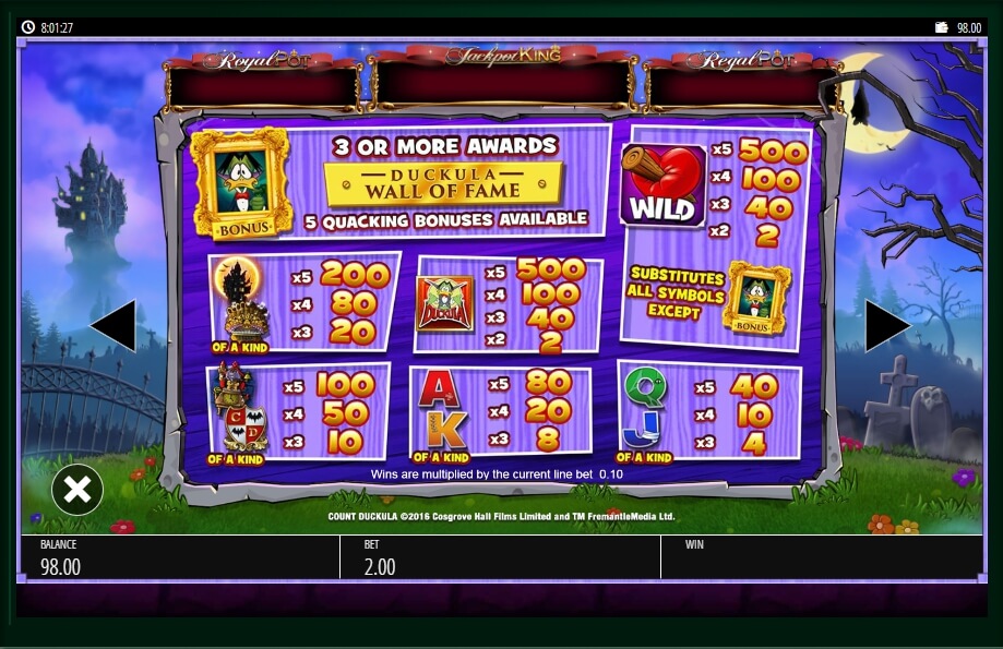 count duckula slot machine detail image 4