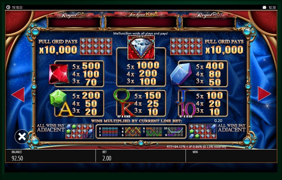 diamond jackpots slot machine detail image 0