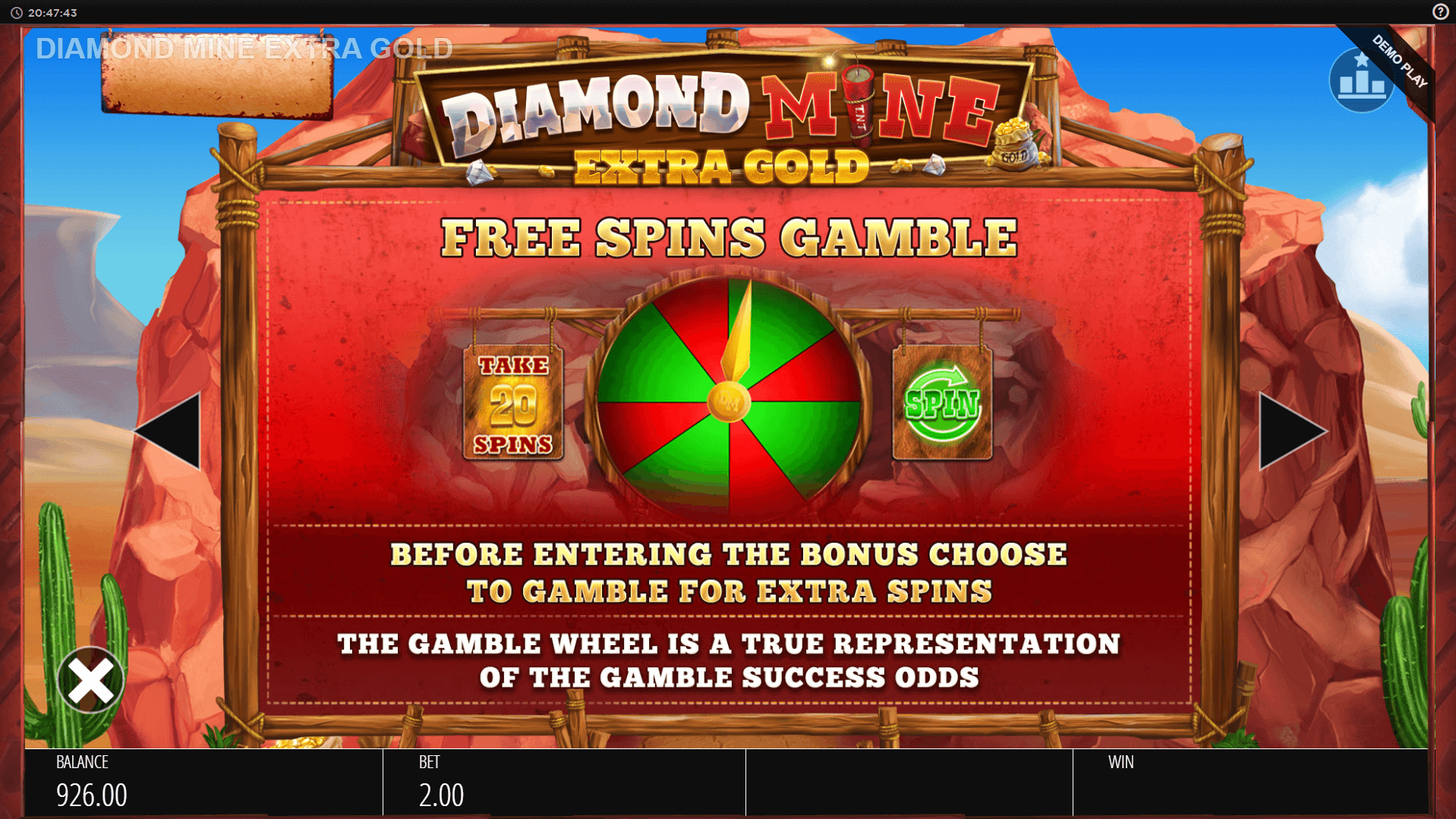 diamond mine extra gold megaways slot machine detail image 1