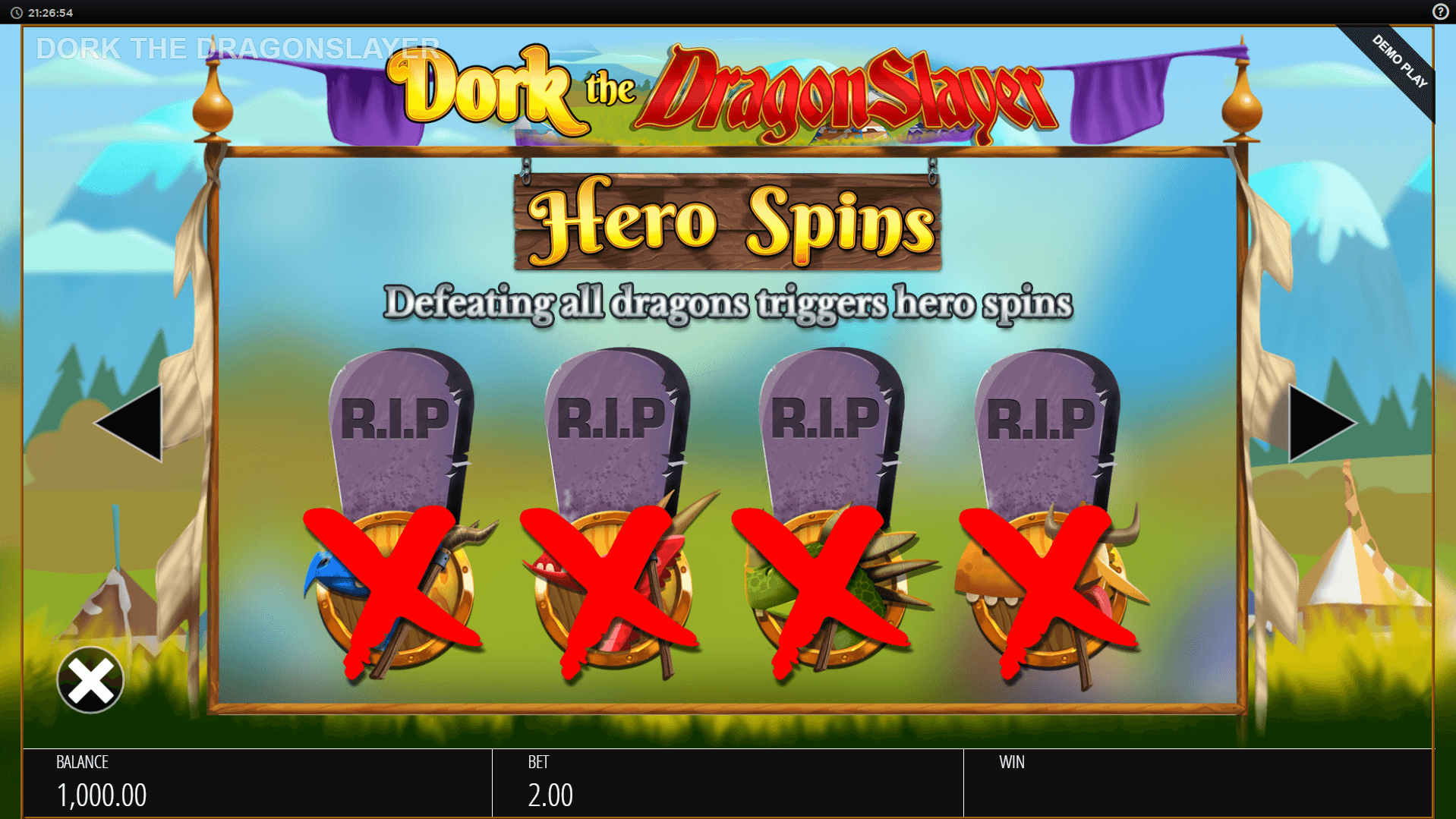 dork the dragon slayer slot machine detail image 5