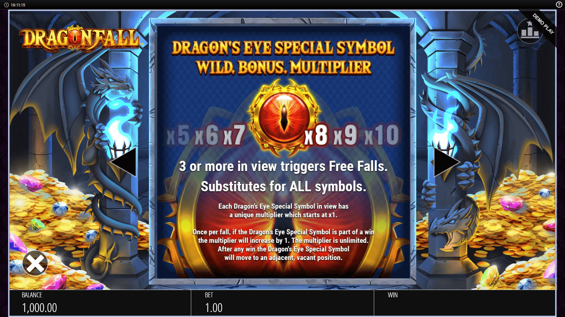 dragon fall slot machine detail image 1