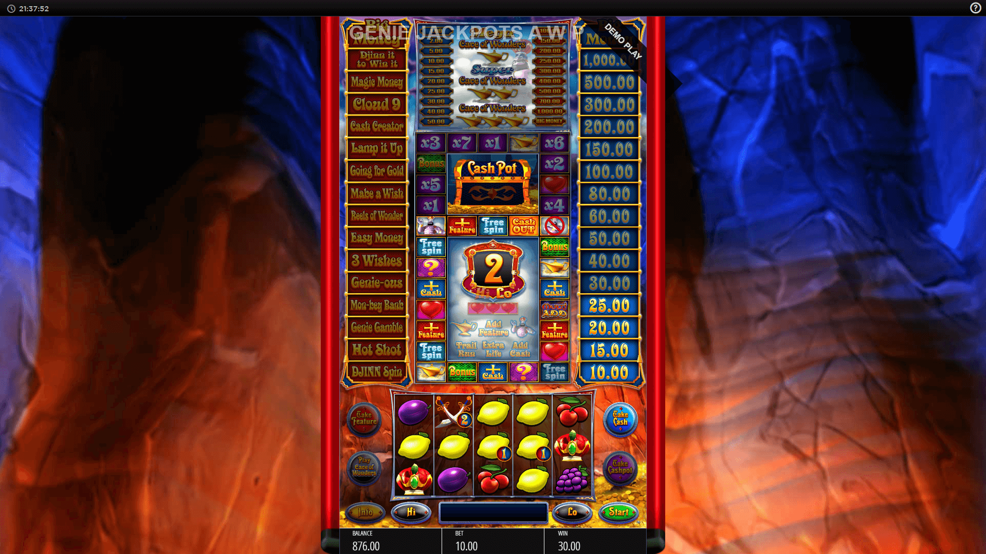 genie jackpots cave of wonders slot machine detail image 1
