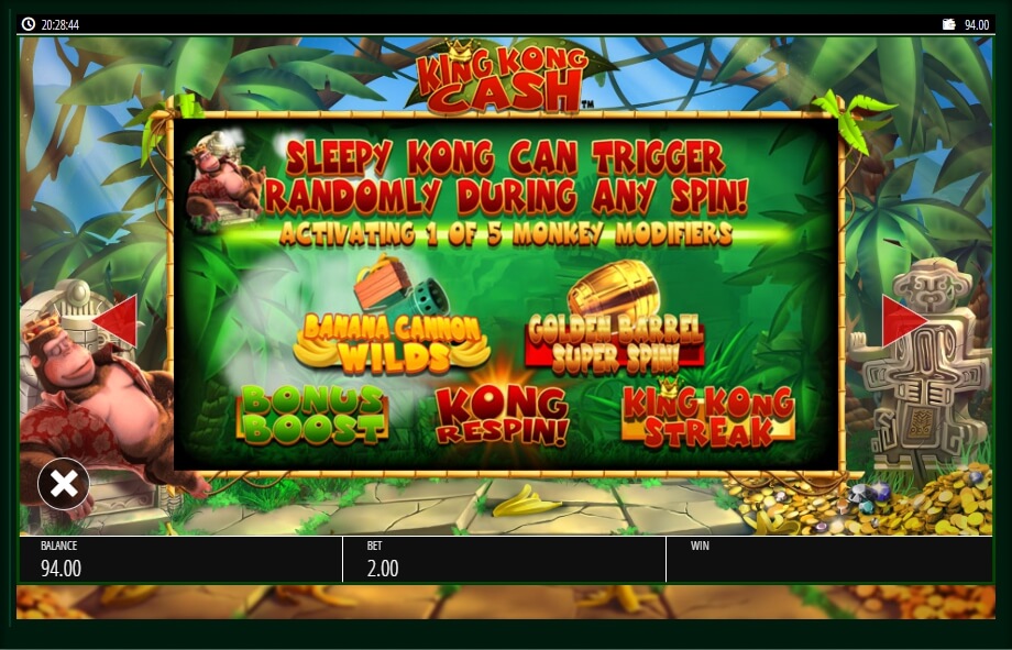 king kong cash slot machine detail image 1