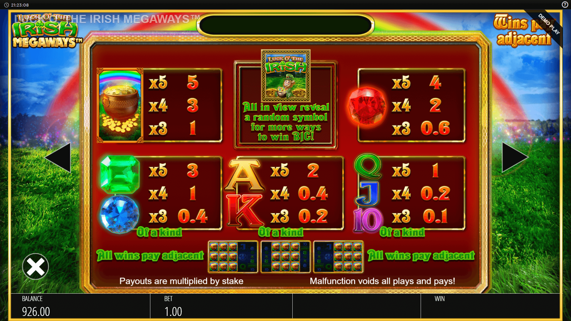 luck o the irish megaways slot machine detail image 0