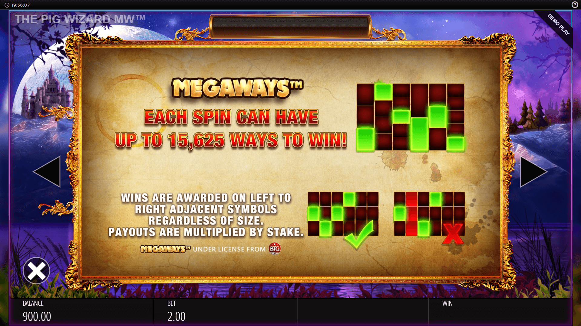 pig wizard megaways slot machine detail image 2