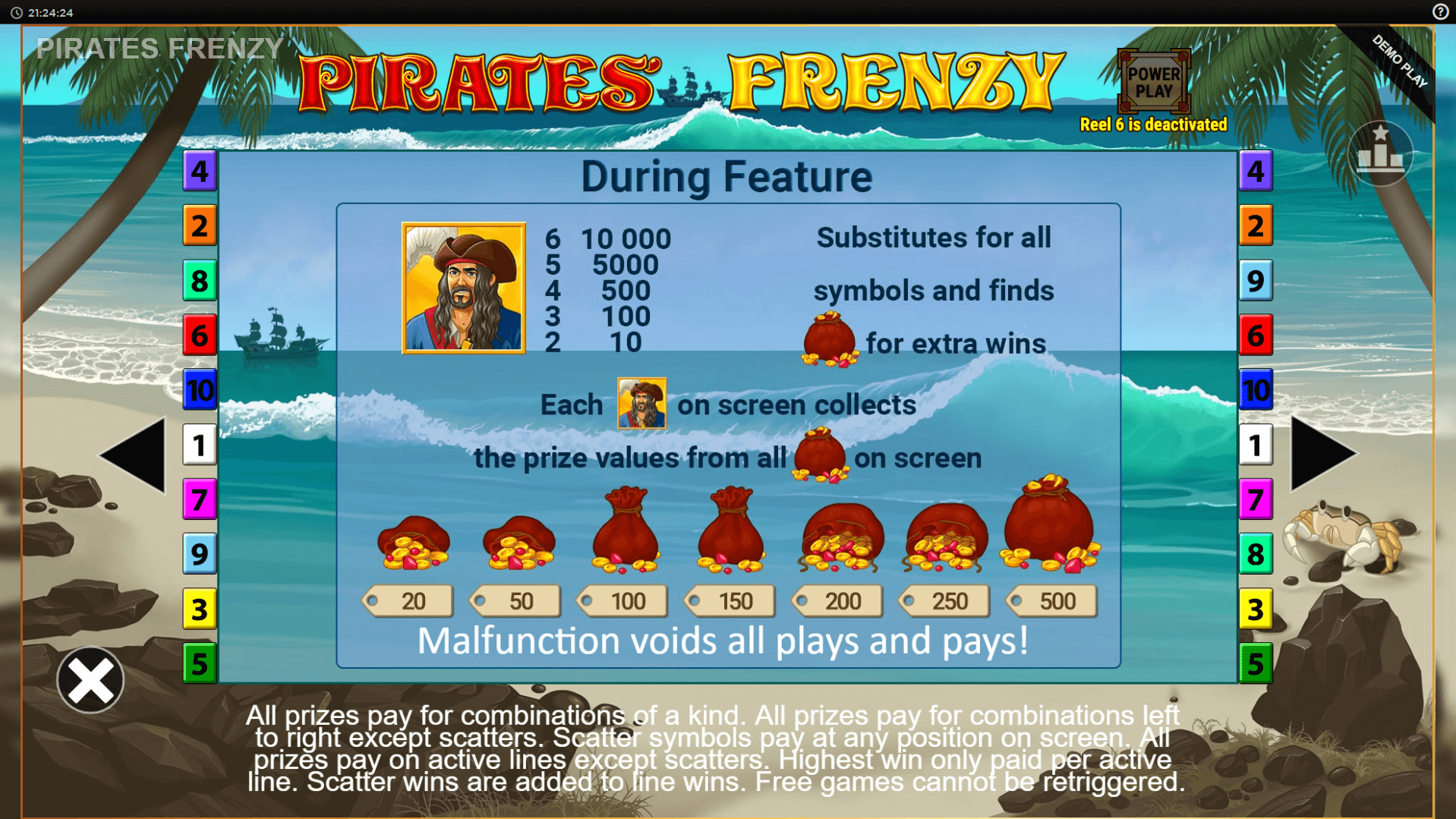 pirates frenzy slot machine detail image 1