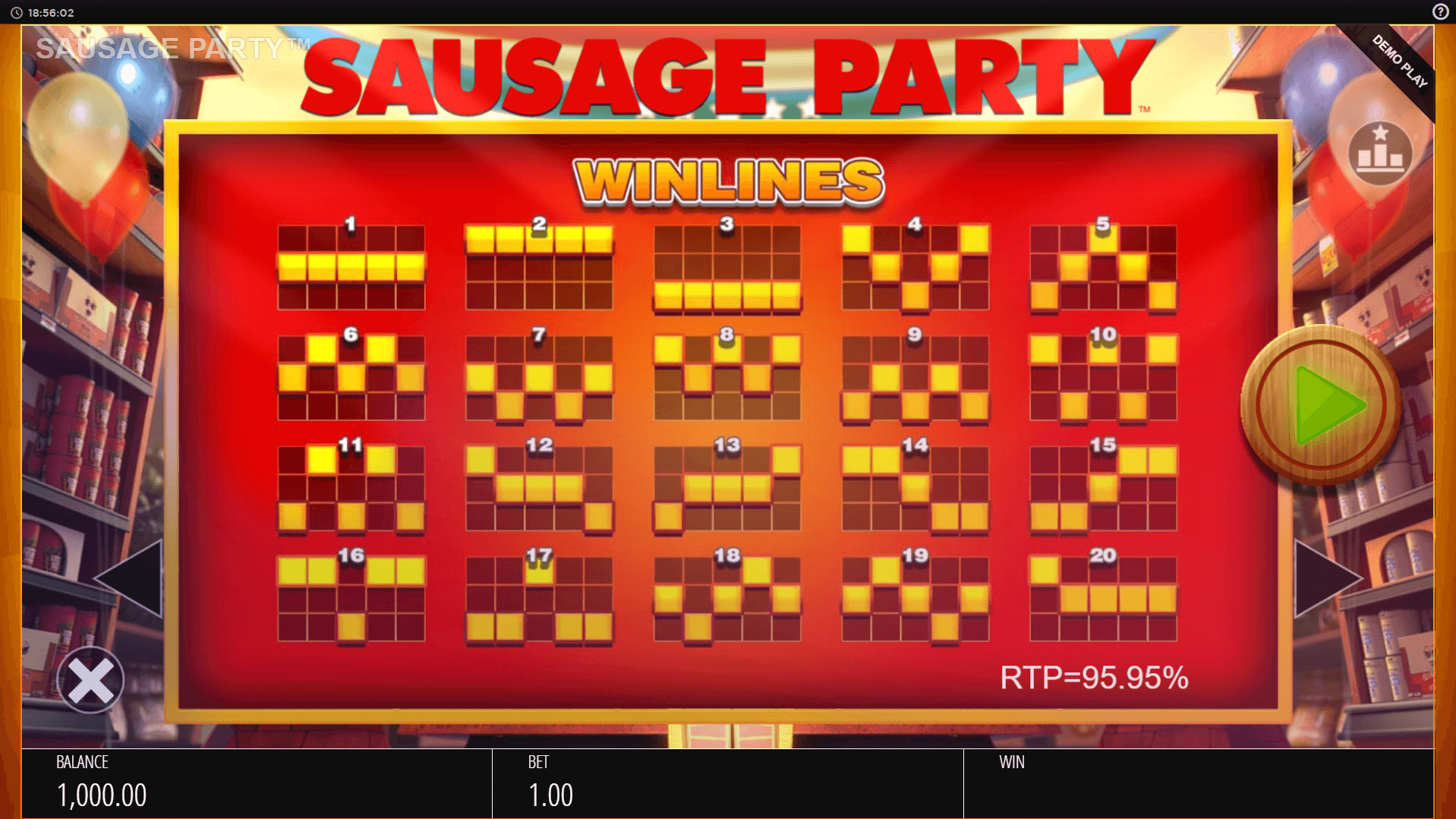 sausage party slot machine detail image 3