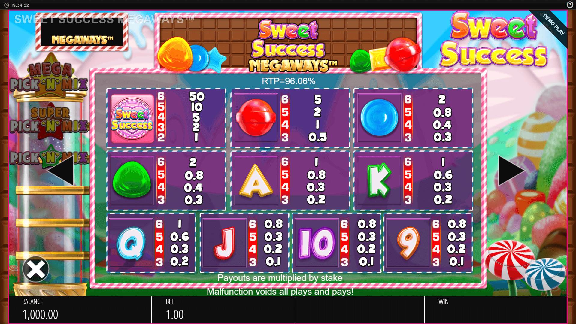 sweet success megaways slot machine detail image 0