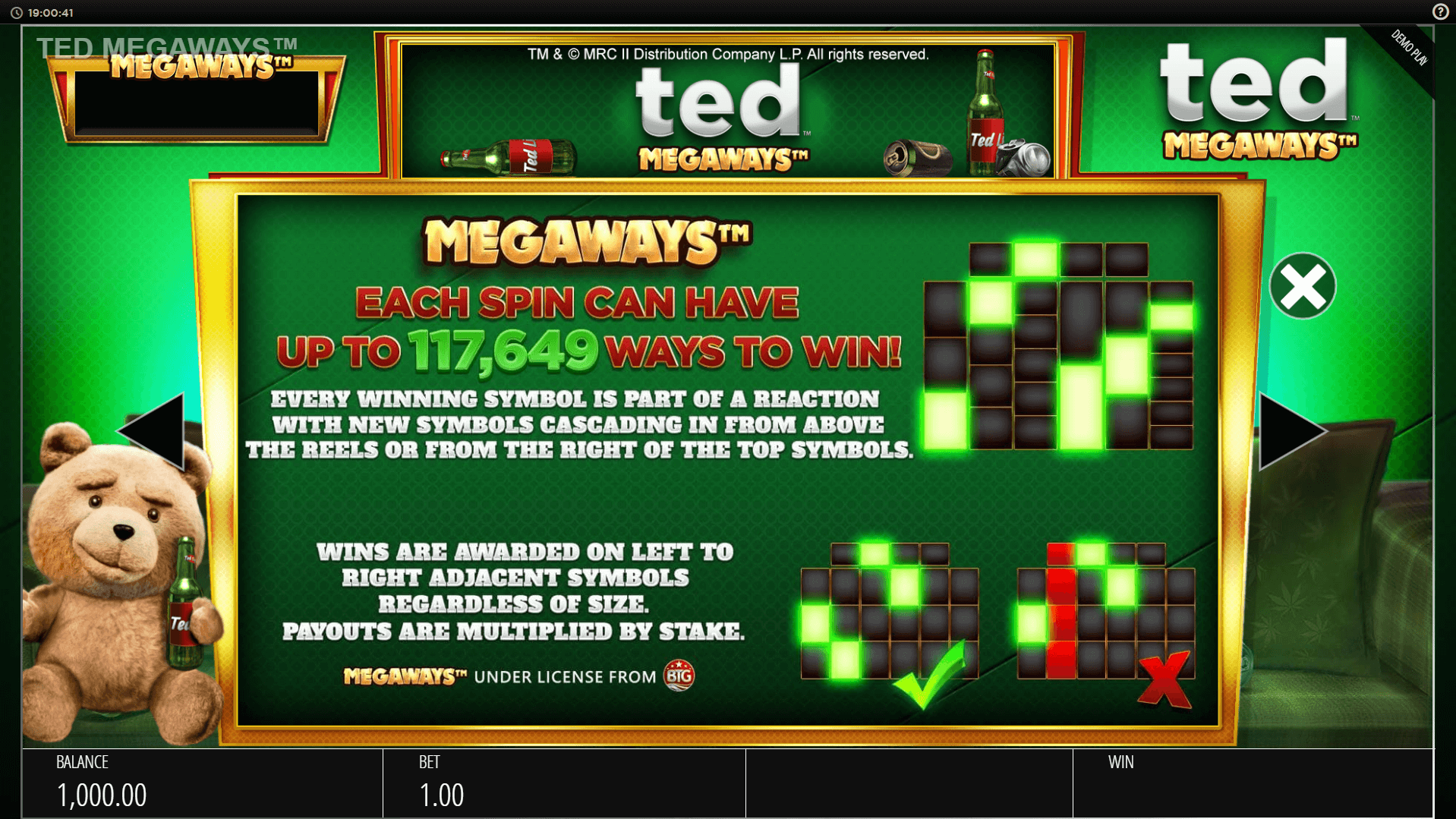 ted megaways slot machine detail image 5