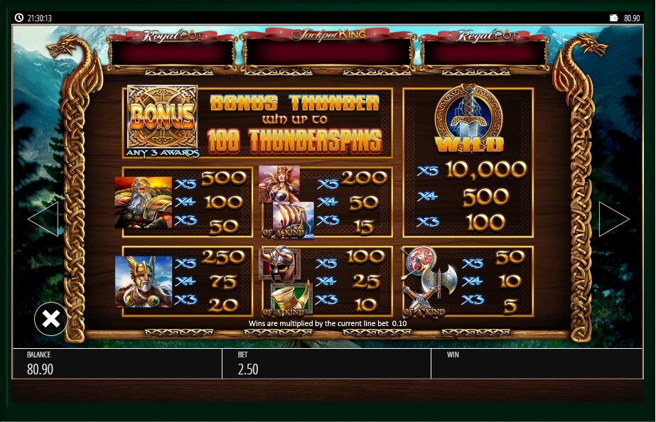 vikings of fortune slot machine detail image 4