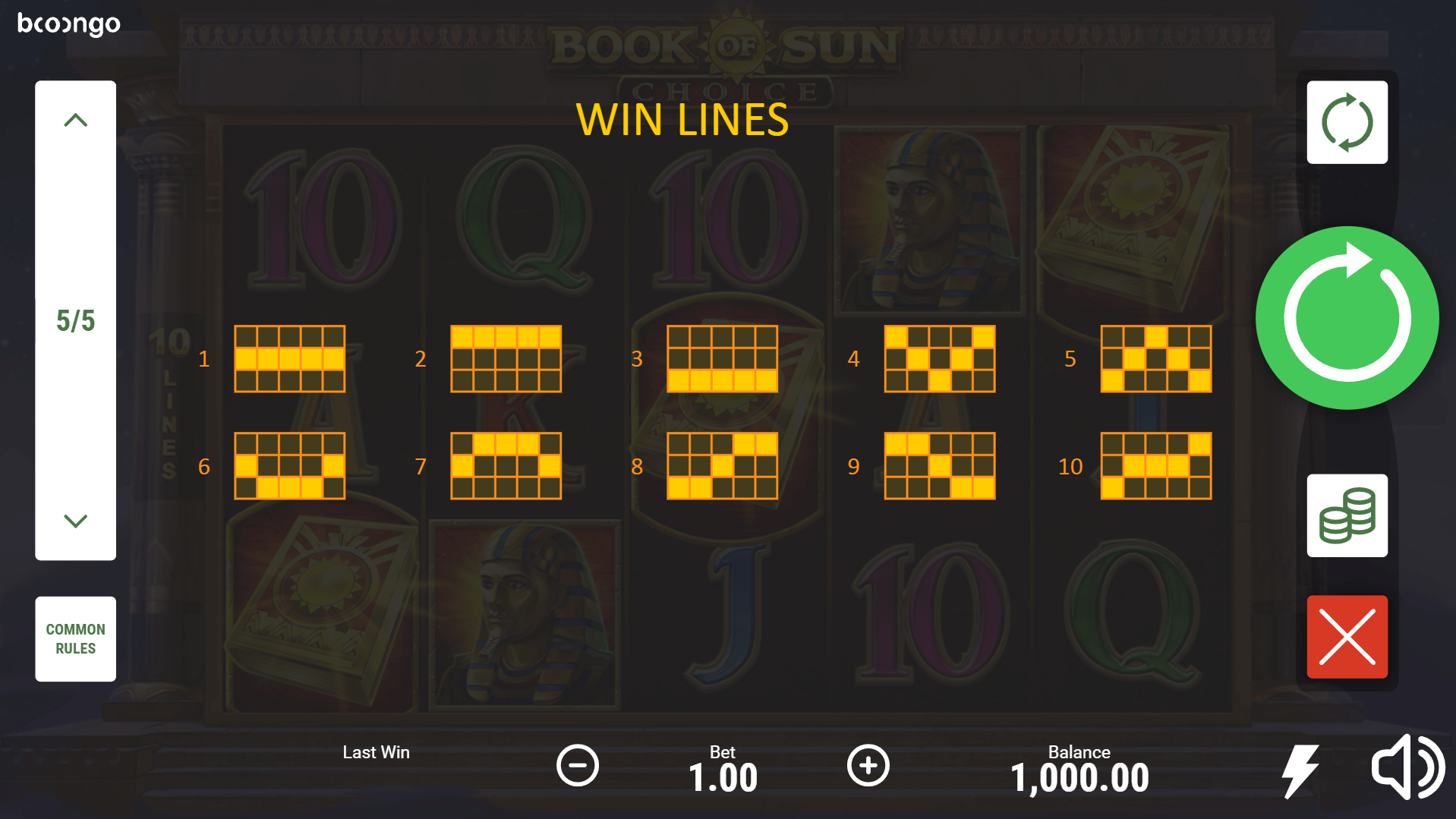 book of sun choice slot machine detail image 4