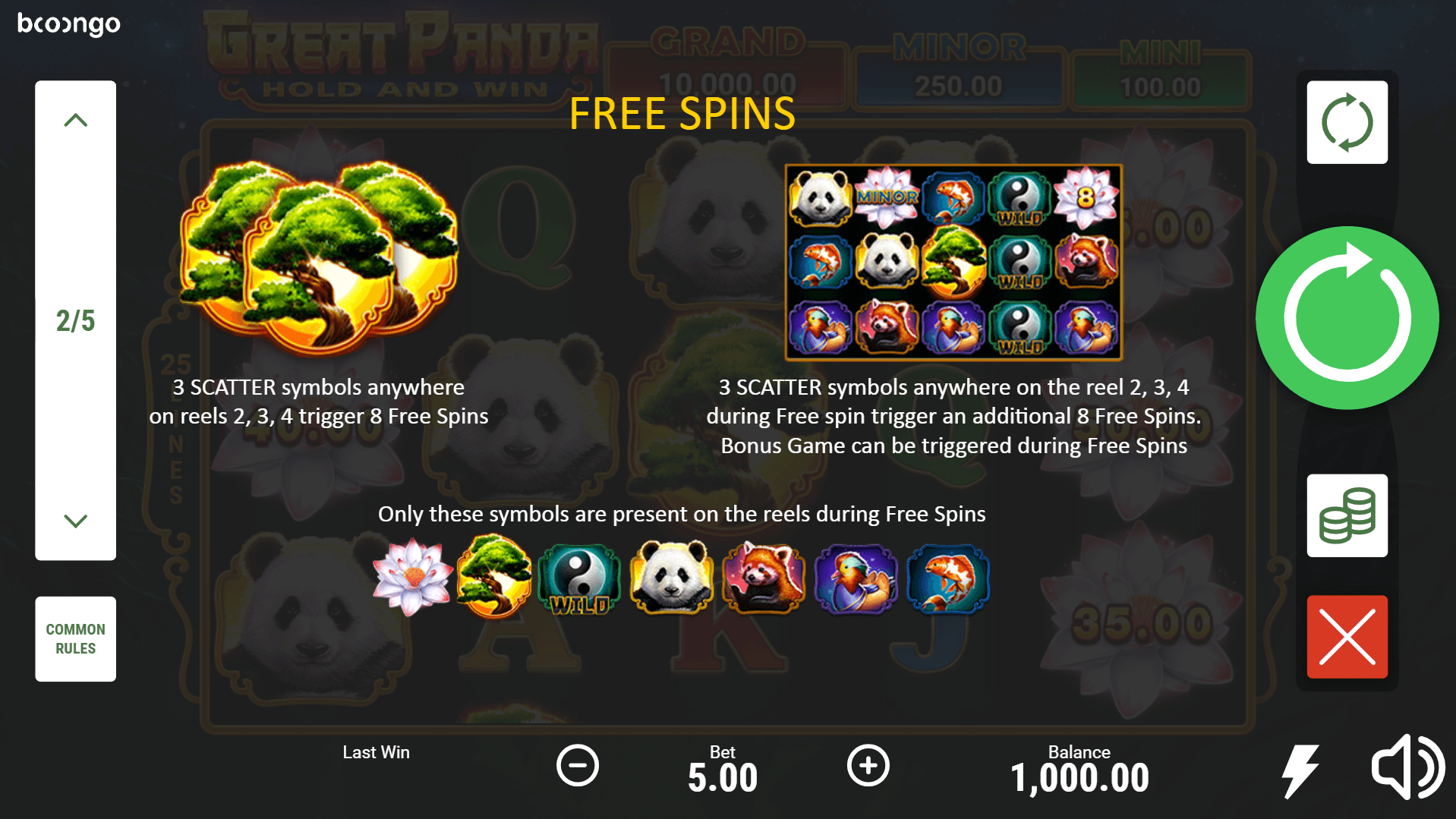 great panda slot machine detail image 1