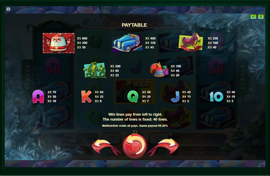 lucky xmas slot machine detail image 1