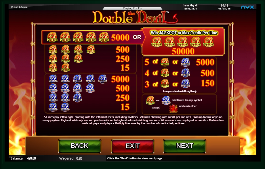 double the devil slot machine detail image 3