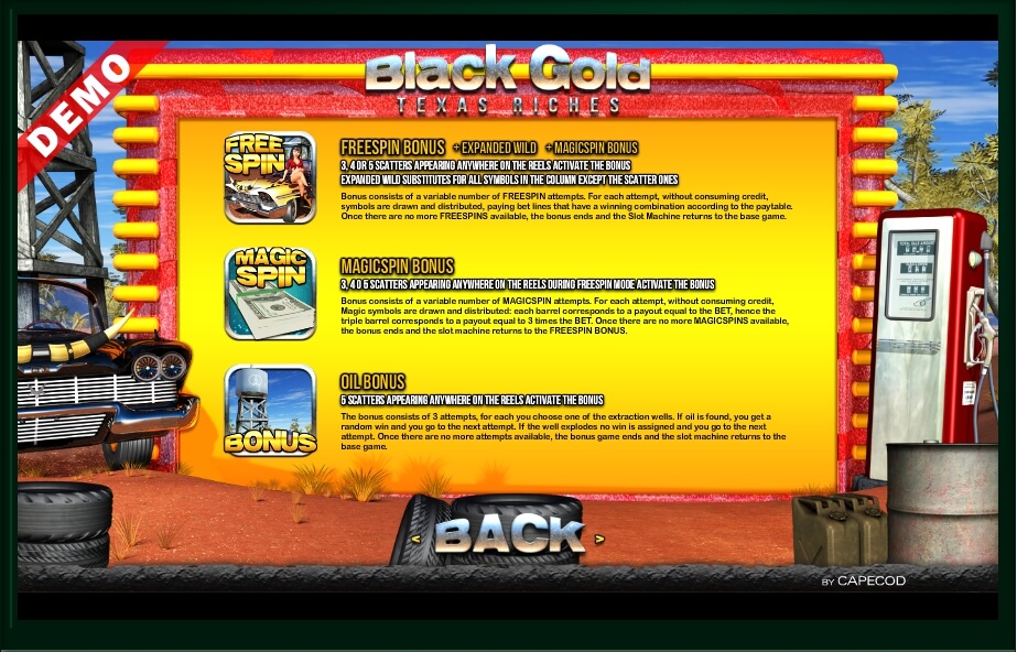 black gold texas riches slot machine detail image 0