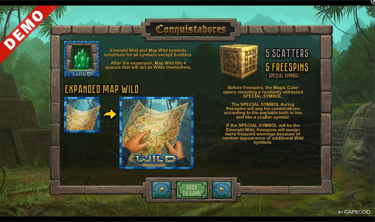 conquistadores slot machine detail image 0