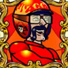 motorcycle racing driver - captain cannons circus of cash