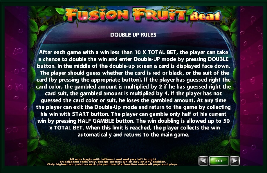 fusion fruit beat slot machine detail image 3