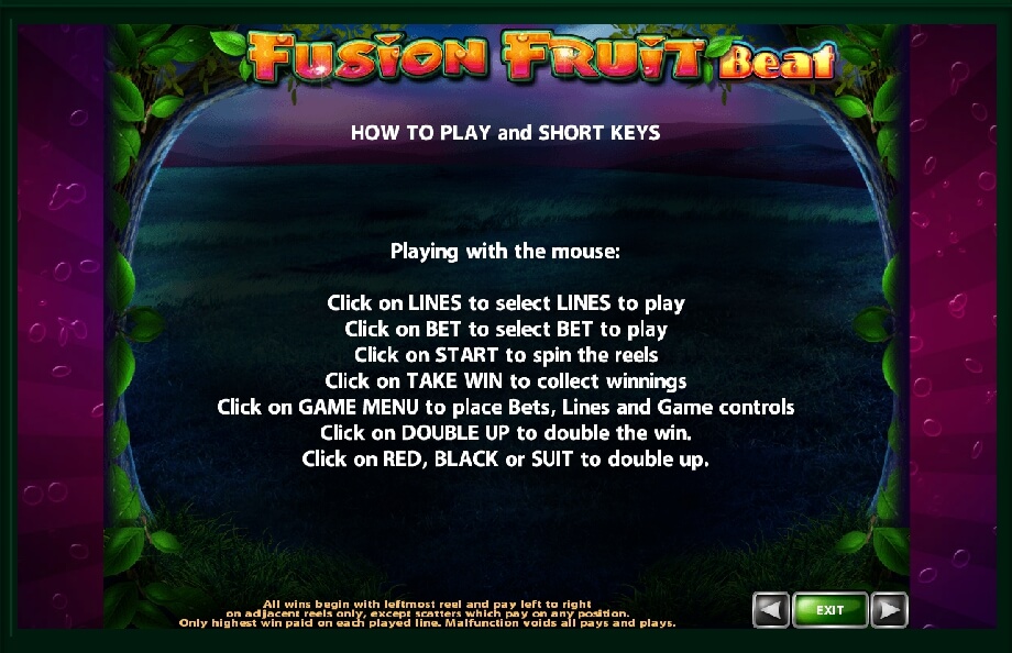 fusion fruit beat slot machine detail image 0