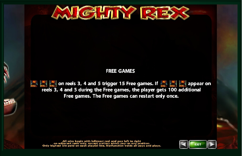 mighty rex slot machine detail image 5
