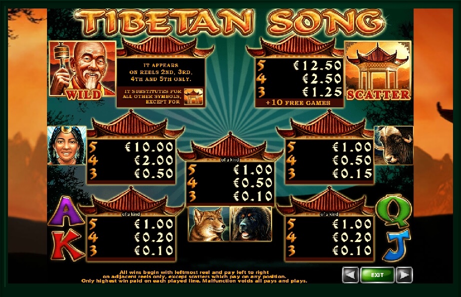 tibetan song slot machine detail image 6