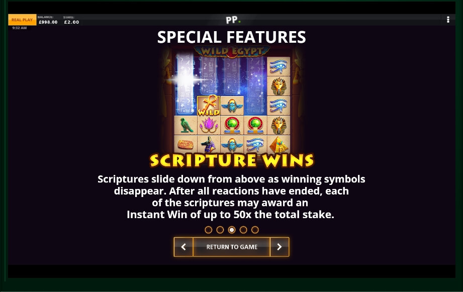egyptian wilds slot machine detail image 2
