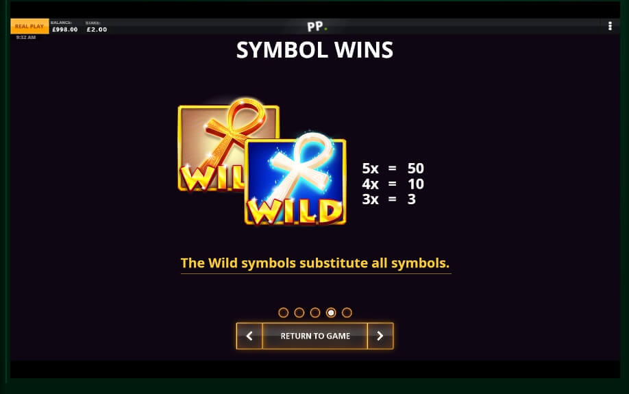 egyptian wilds slot machine detail image 1