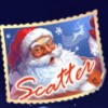 mark with santa: a scatter symbol - christmas eve