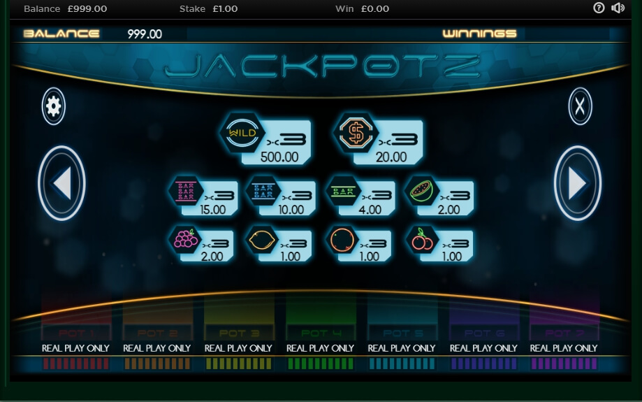 jackpotz slot machine detail image 6