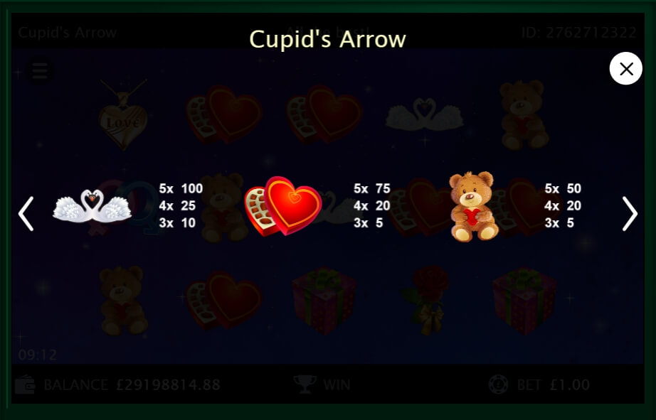 cupid’s arrow slot machine detail image 2