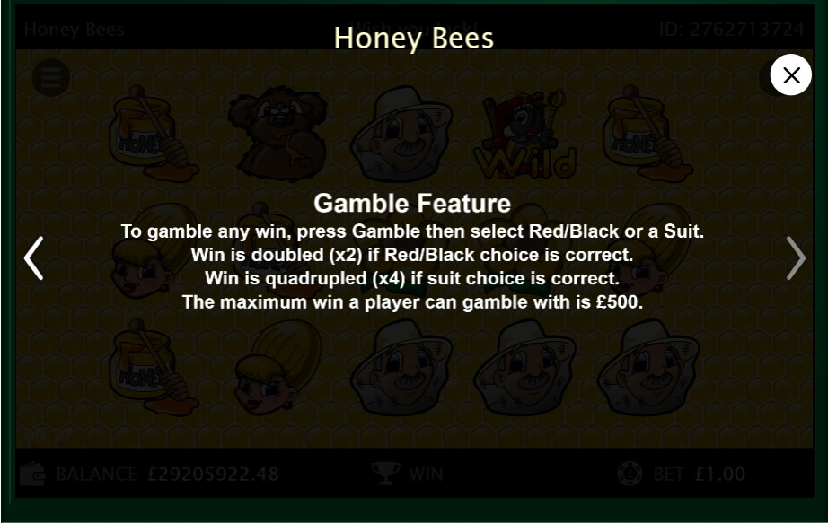 honey bees slot machine detail image 0