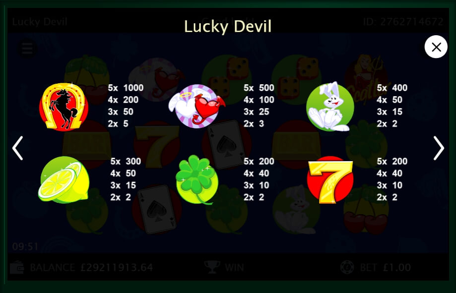 lucky devil slot machine detail image 3