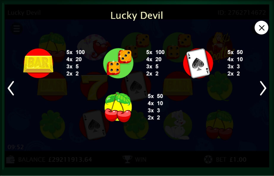 lucky devil slot machine detail image 2