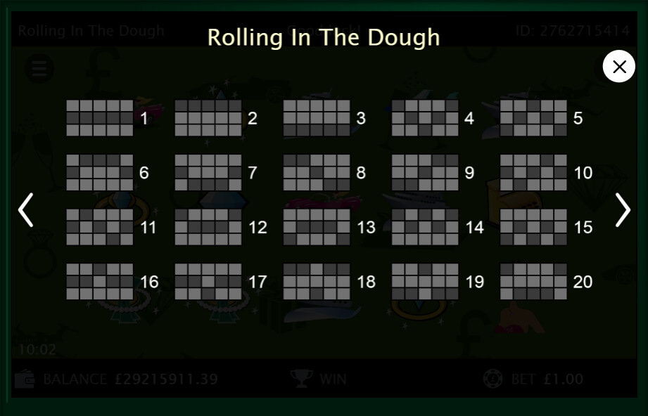 rolling in the dough slot machine detail image 3