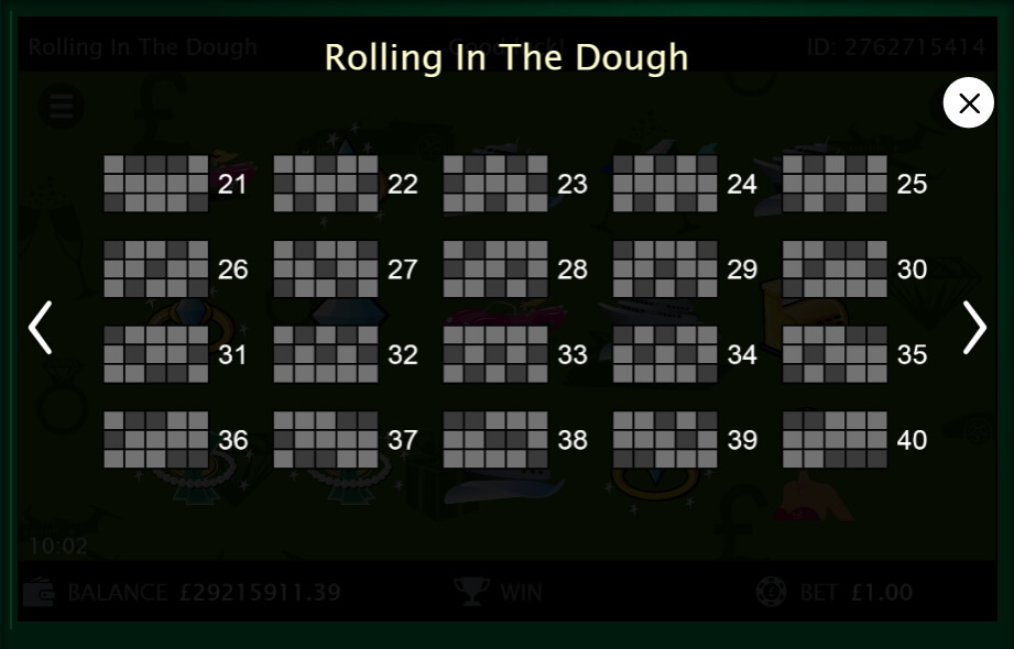 rolling in the dough slot machine detail image 2