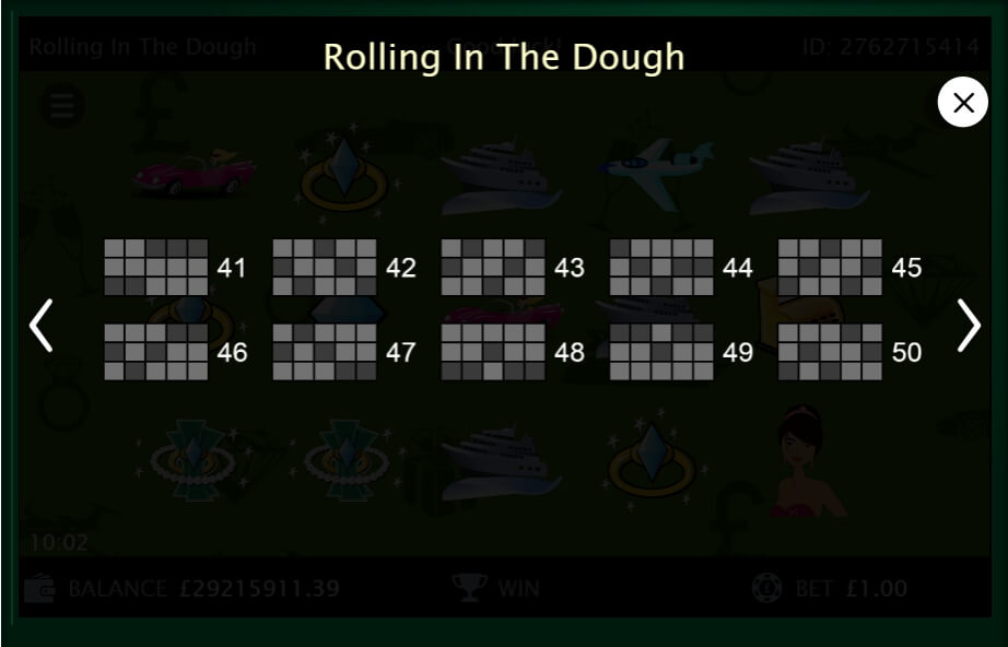 rolling in the dough slot machine detail image 1