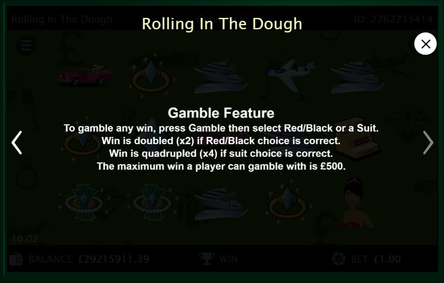 rolling in the dough slot machine detail image 0