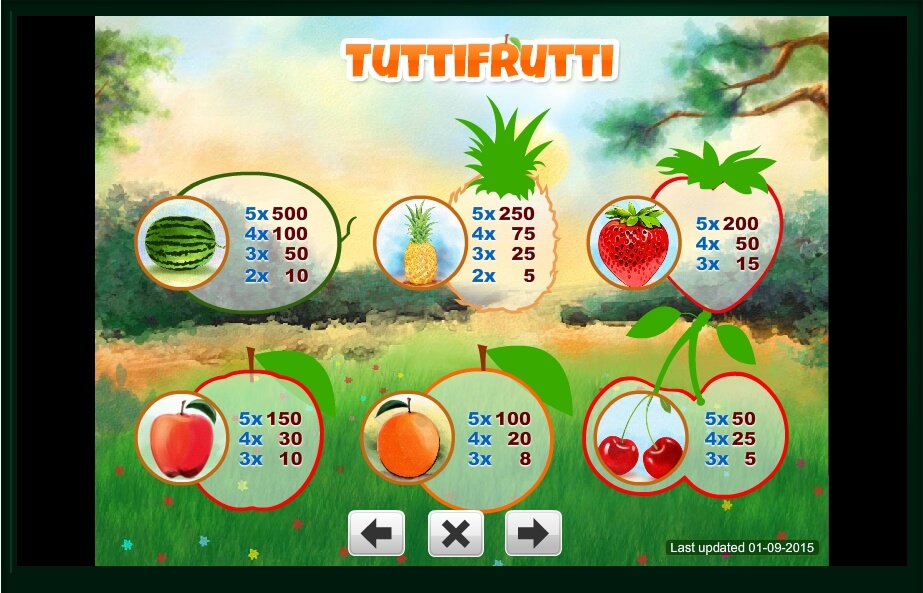 tutti frutti slot machine detail image 1