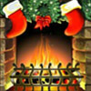 decorated fireplace - deck the halls