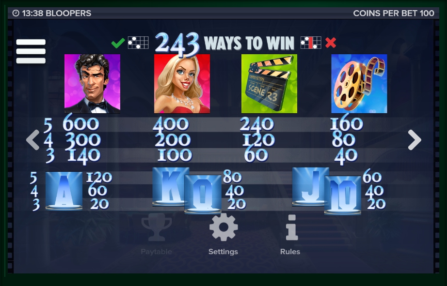 bloopers slot machine detail image 7