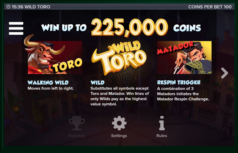 wild toro slot machine detail image 9
