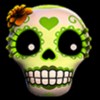green skull - esqueleto explosivo