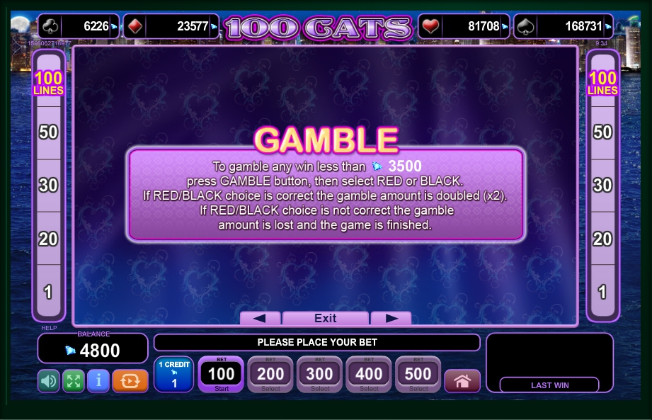 100 cats slot machine detail image 2