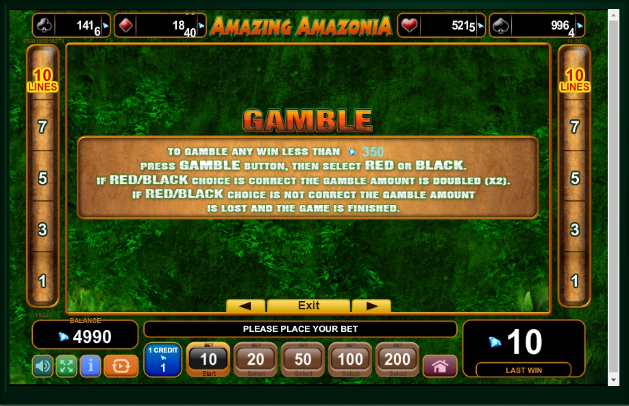 amazing amazonia slot machine detail image 2